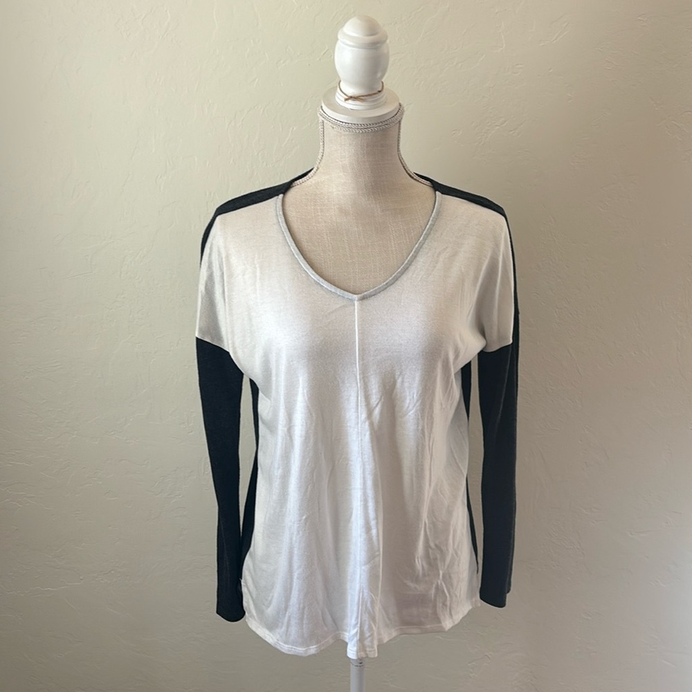 LOFT two tone long sleeve